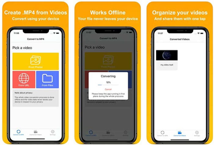 Преобразовать видео с iPhone в формат MP4 с помощью MP4 Maker - конвертировать в MP4