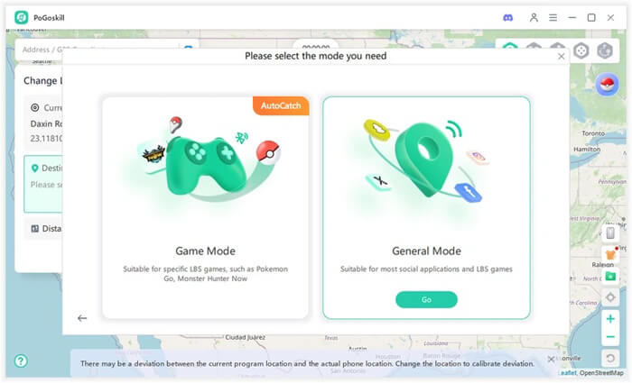 choose mode from pogoskill