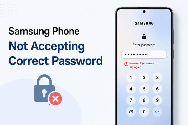 Ponsel Samsung tidak menerima kata sandi yang benar.