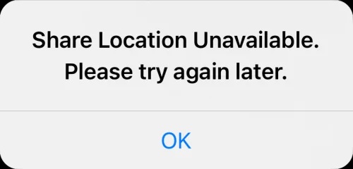 Partage de position indisponible sur iPhone