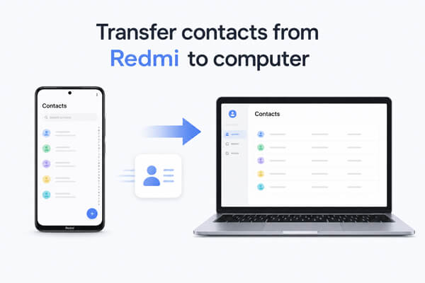 Transférer les contacts du Redmi vers l'ordinateur