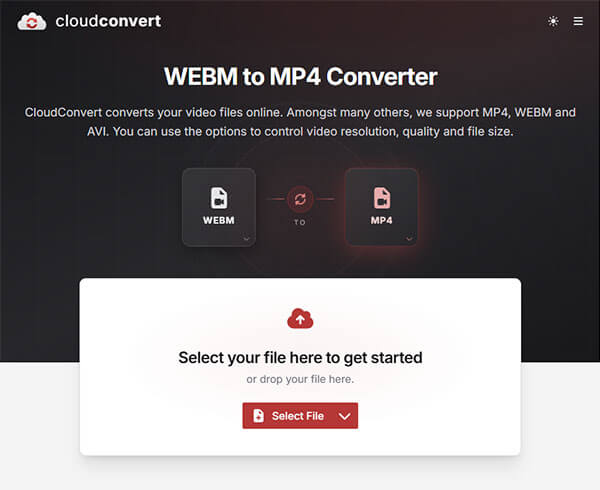 Konversi video dari webm ke mp4 gratis secara online dengan cloudconvert