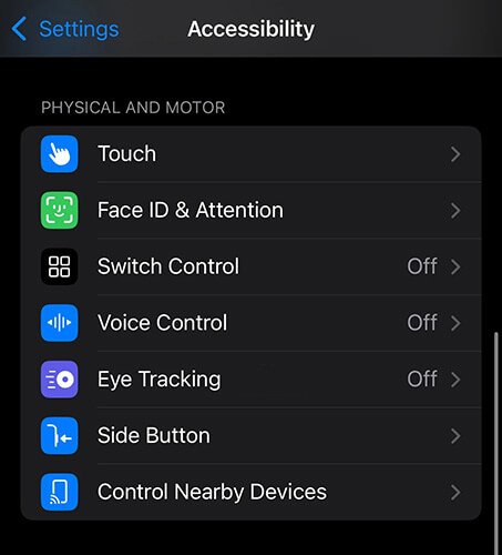 Controle remoto para iPad com controle de dispositivos próximos
