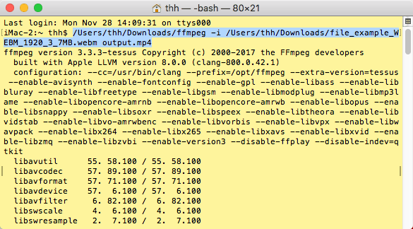 konversi dari webm ke mp4 melalui ffmpeg