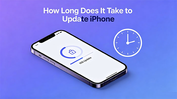 how long does iphone update take