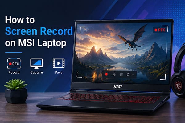 come registrare lo schermo su un laptop MSI