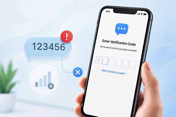 not receiving verification code texts iphone