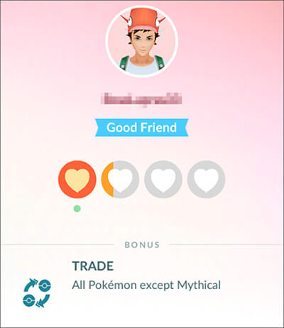 Hazte amigo de alguien en Pokémon Go.