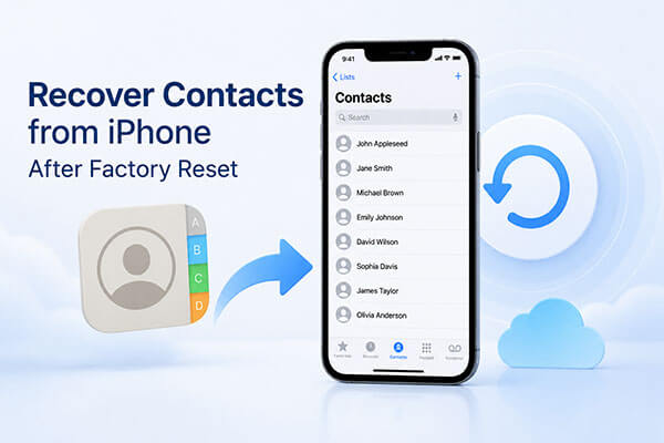 Memulihkan kontak setelah melakukan reset pabrik pada iPhone