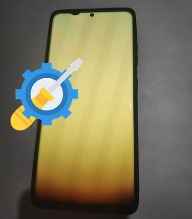 pantalla amarilla de Samsung