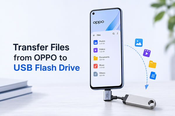 mentransfer file dari Oppo ke flash drive USB