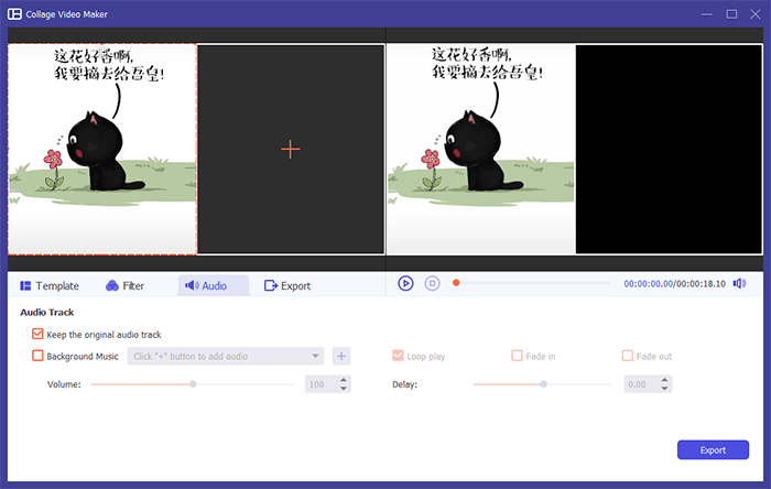 klik tab audio