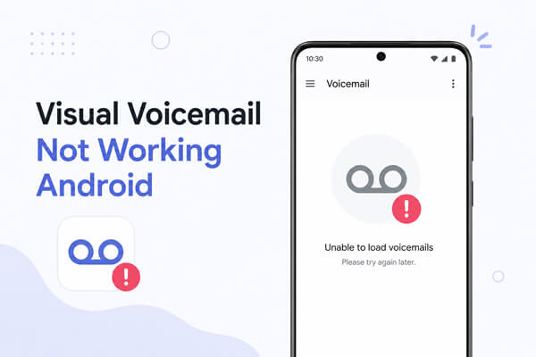 Pesan suara visual tidak berfungsi di Android.
