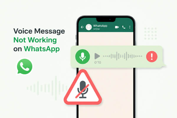 El mensaje de voz no funciona en WhatsApp.