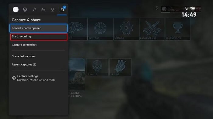 Cómo grabar partidas en Xbox One con voz usando la función de grabación integrada.