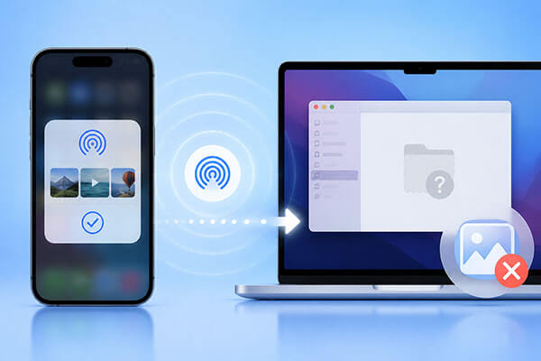 Foto yang dikirim melalui airdrop tidak muncul