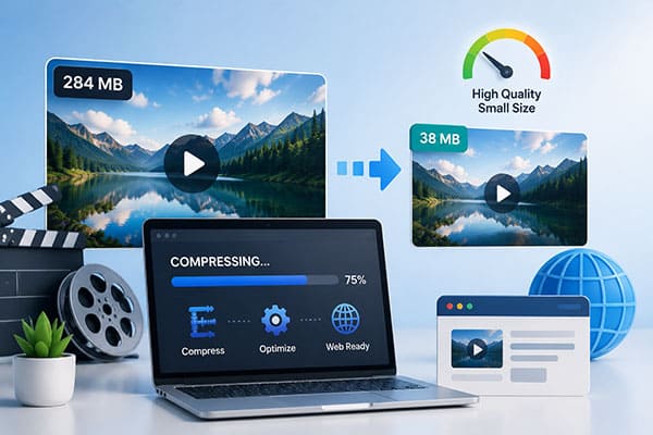 Comprimir vídeo para a web