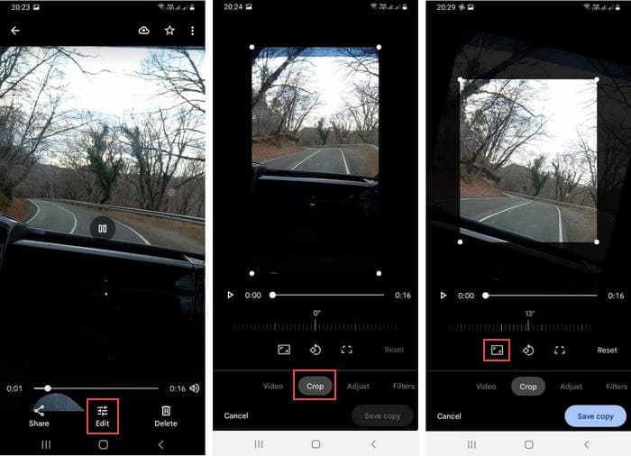 come ritagliare un video su TikTok su Android