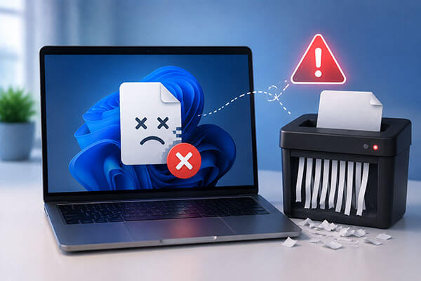 file shredder not deleting corrupted files