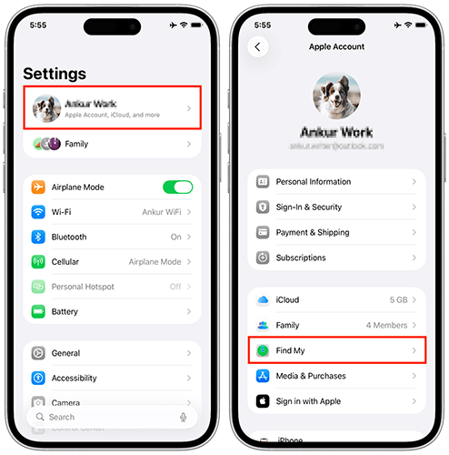Solucionar el problema de ubicación caducada en iPhone: comprobar la configuración de uso compartido de la ubicación.