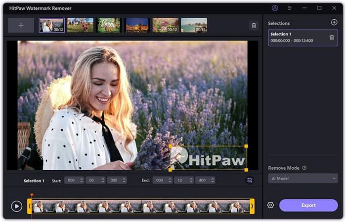 Hitpaw 是適用於 PC 的最佳視訊浮水印去除軟體。