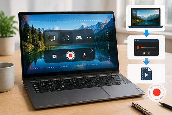 come registrare lo schermo su un laptop Lenovo