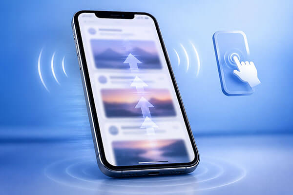iPhone menggulir secara otomatis