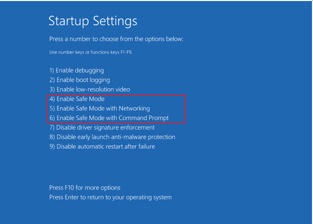 delete corrupted files in safe mode