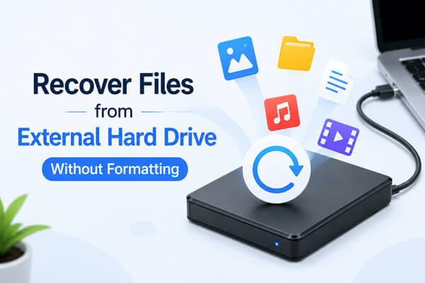 Memulihkan file dari hard drive eksternal tanpa memformatnya