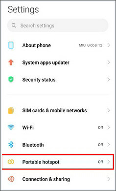 how to connect redmi to pc with portable hotspot