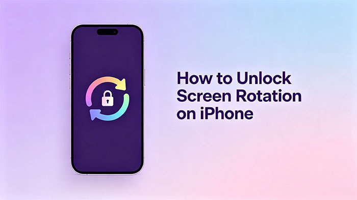 how to unlock screen rotation on iphone