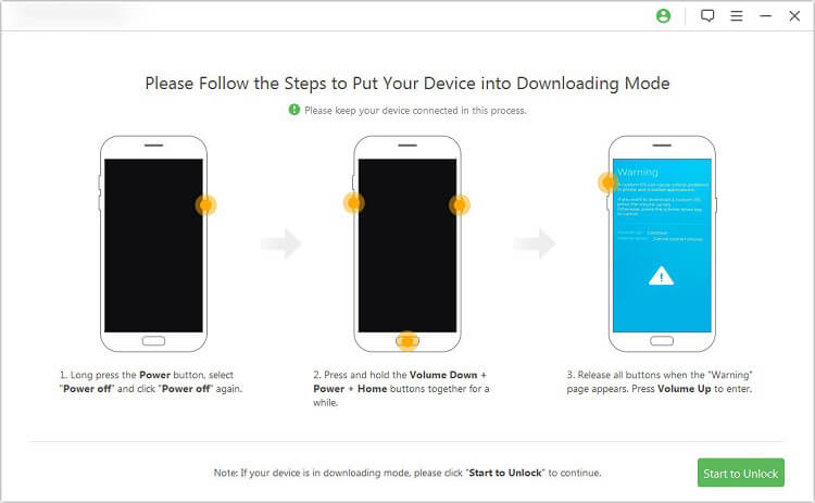 metti il ​​tuo telefono Android in modalità download