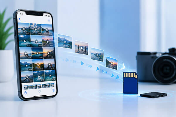 Come trasferire video da iPhone a scheda SD
