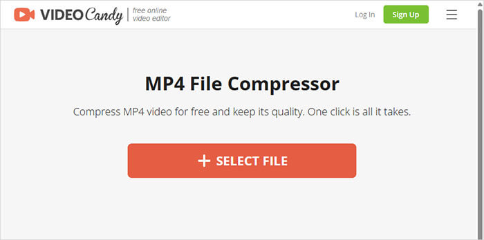 MP4-Dateien online kostenlos auf 2 GB komprimieren mit Video Candy
