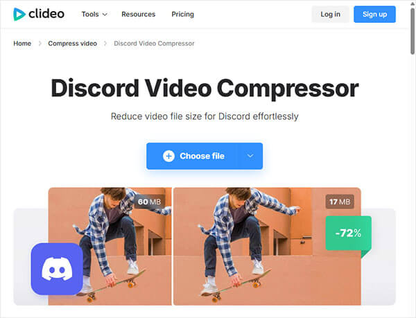 clideo discord video compressor