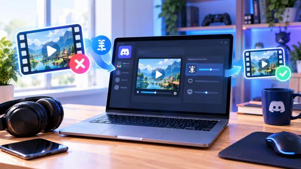 kompres video untuk Discord
