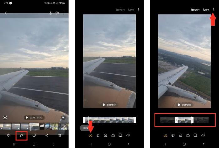 Comment compresser une vidéo sur un appareil Android Samsung en la rognant ?
