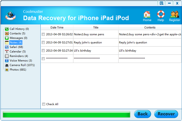 preview data before recovery