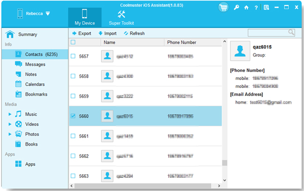 transfer data from iphone to pc