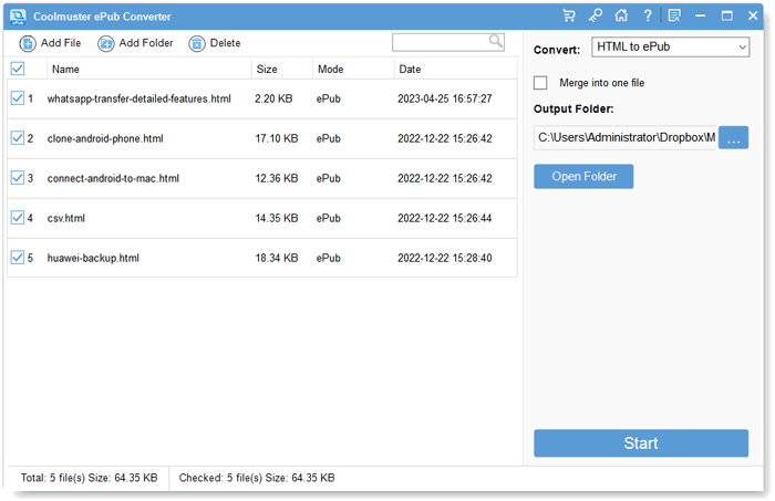 add files to convert add files to convert