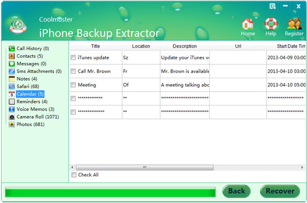 how to check iphone text messages from computer via iphone backup extractor