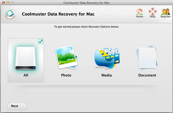 select a recovery option