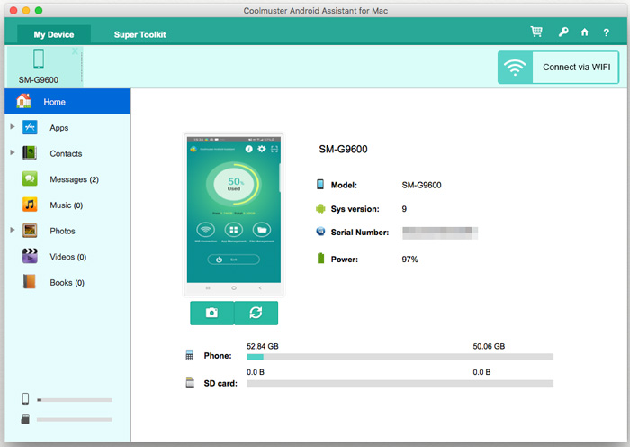 samsung file transfer for mac with coolmuster android assistant for mac