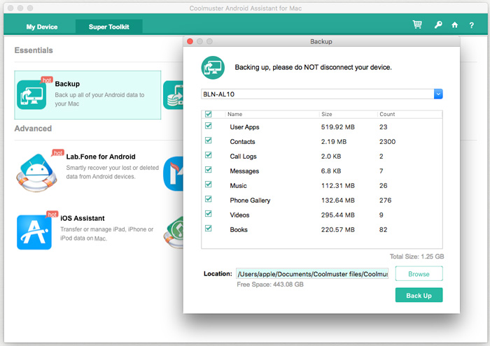 backup android to mac with android file transfer for mac tool