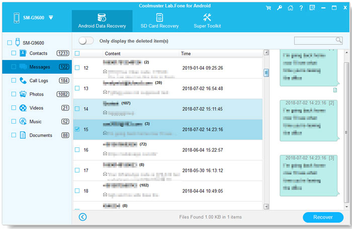 lab fone for android sms