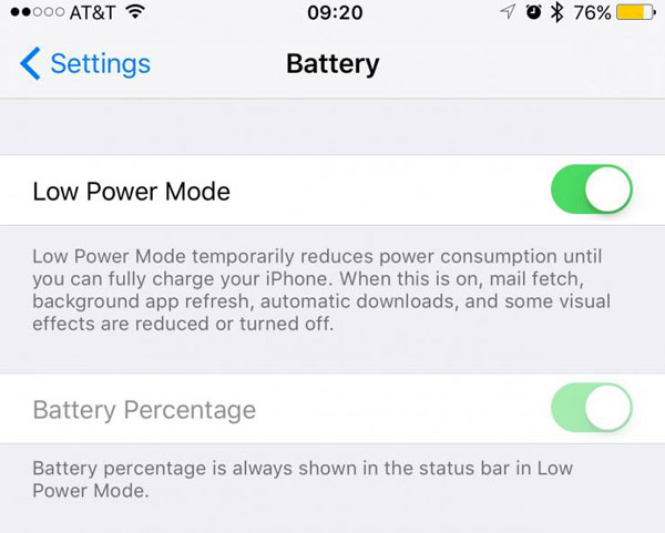 extend battery life ios 9