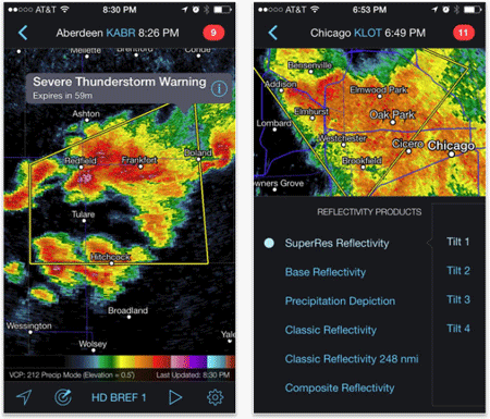 iphone weather apps