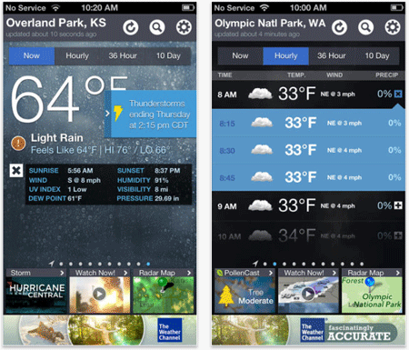 iphone weather apps