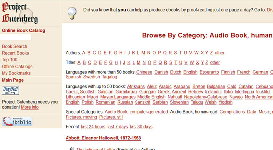 audiobook sites for iphone ipod