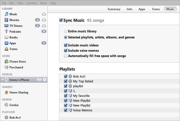 sync itunes music to
ipad